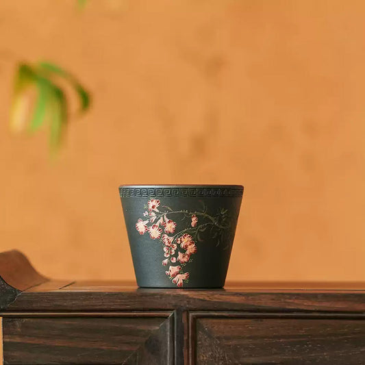 A Closer Look at a Hand-Painted Yixing Zisha Tea Tasting Cup