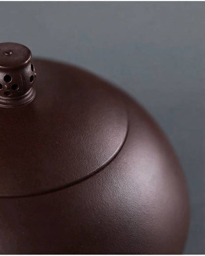 150g Small Yixing Purple Clay Tea Leaf Jar with Secure Seal
