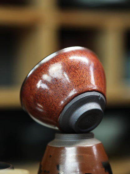 Authentic Jianyang Kiln-Fired Ceramic Master Cup
