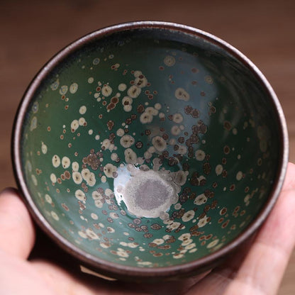 Celestial Midnight Jian Zhan Master Teacup - Handcrafted Excellence