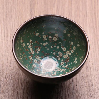 Celestial Midnight Jian Zhan Master Teacup - Handcrafted Excellence