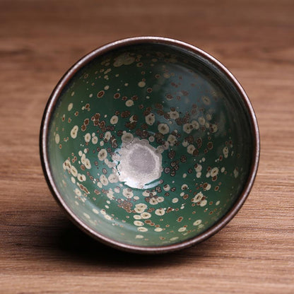 Celestial Midnight Jian Zhan Master Teacup - Handcrafted Excellence