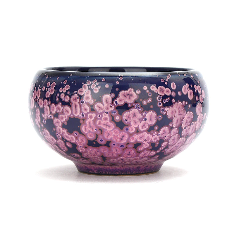 Ethereal Blossom Jian Zhan Ceramic Tea Cup Set