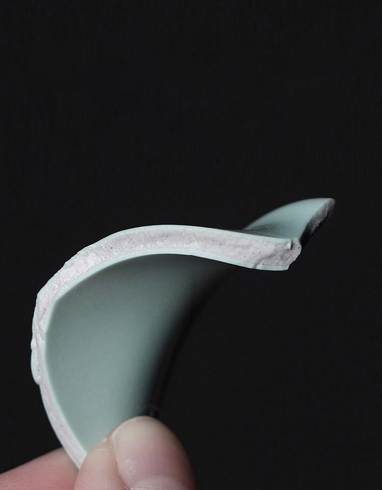 Exquisite Celadon Ruyi Teacup - Handcrafted Taiwanese Masterpiece