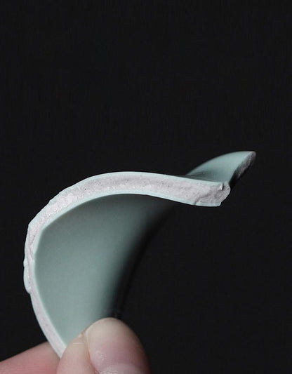 Exquisite Celadon Ruyi Teacup - Handcrafted Taiwanese Masterpiece