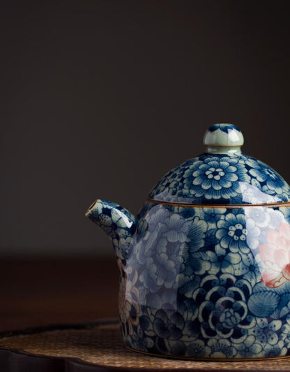Exquisite Hand-Painted Blue and White Subglaze Teapot from Jingdezhen