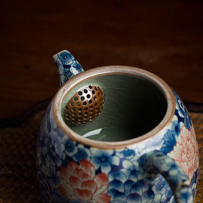 Exquisite Hand-Painted Blue and White Subglaze Teapot from Jingdezhen
