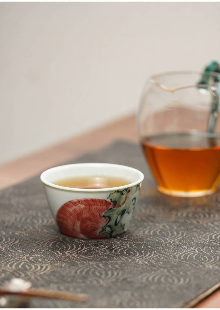 Hand Painted Blue and White Porcelain Gongfu Tea Cup 90ml