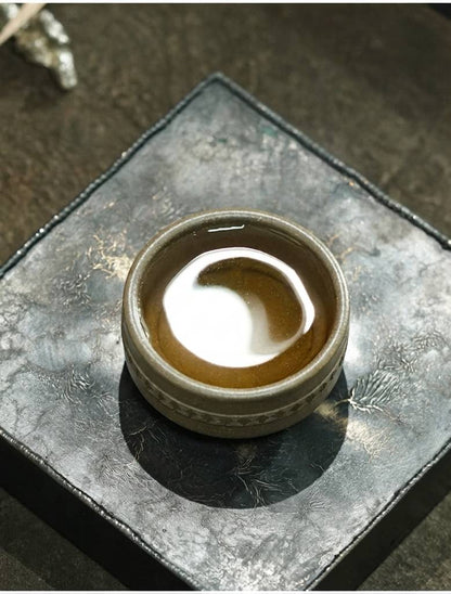 Handmade Yixing Zisha Crab Shell Green Tea Tasting Cup 80ml High Temperature Clay