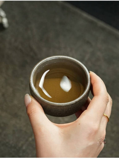 Handmade Yixing Zisha Crab Shell Green Tea Tasting Cup 80ml High Temperature Clay