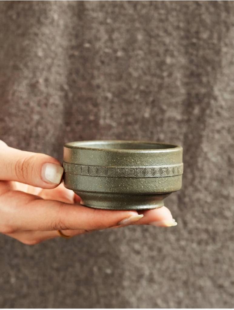 Handmade Yixing Zisha Crab Shell Green Tea Tasting Cup 80ml High Temperature Clay
