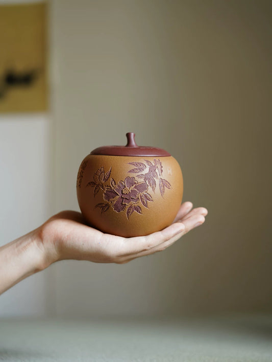 Handmade-Yixing-Zisha-Tea-Caddy-120g-Loose-Leaf-Tea-Storage-Jar_1