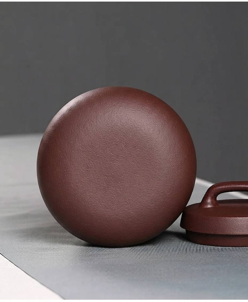 Large Thickened Yixing Purple Clay Tea Storage Jar For Pu Erh Tea 700g Capacity