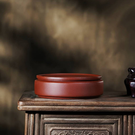 Purple Clay Tea Storage Jar for Pu Erh Cake with Airtight Seal Handcrafted