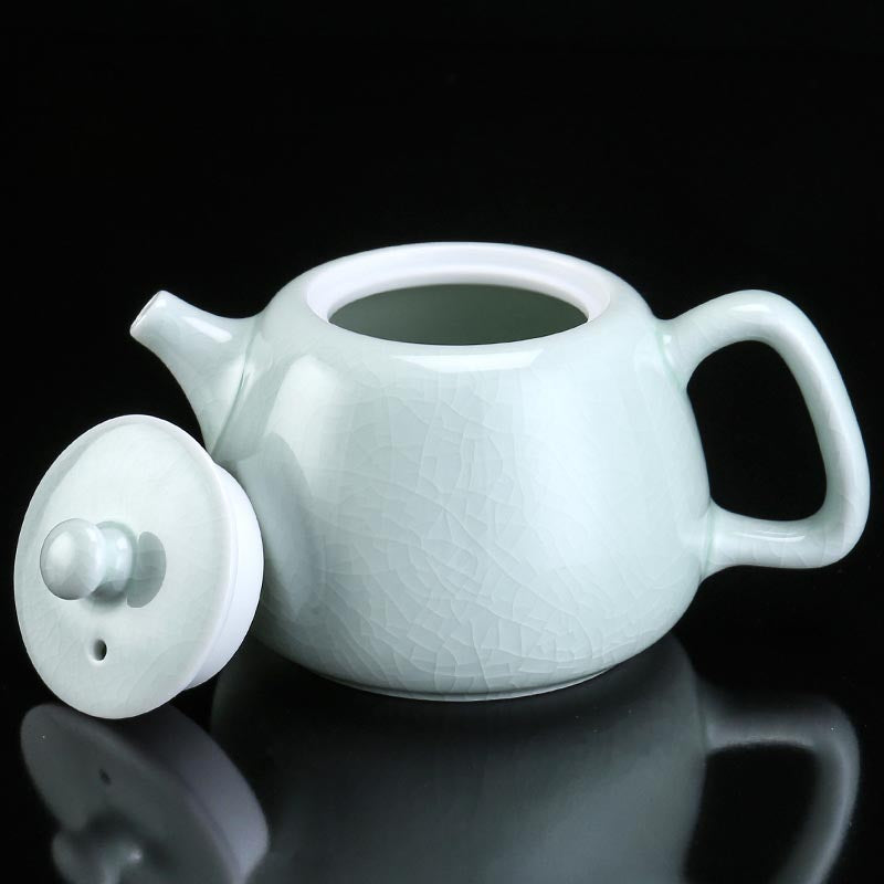 Tinghuai Ru Yao Jade-Glazed Craftsman Porcelain Teapot - Exquisite Chinese Gongfu Teaware