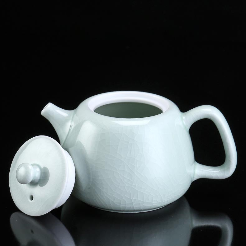 Tinghuai Ru Yao Jade-Glazed Craftsman Porcelain Teapot - Exquisite Chinese Gongfu Teaware