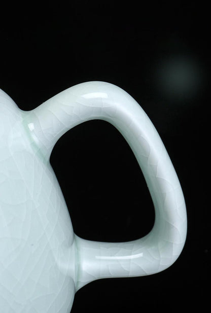 Tinghuai Ru Yao Jade-Glazed Craftsman Porcelain Teapot - Exquisite Chinese Gongfu Teaware