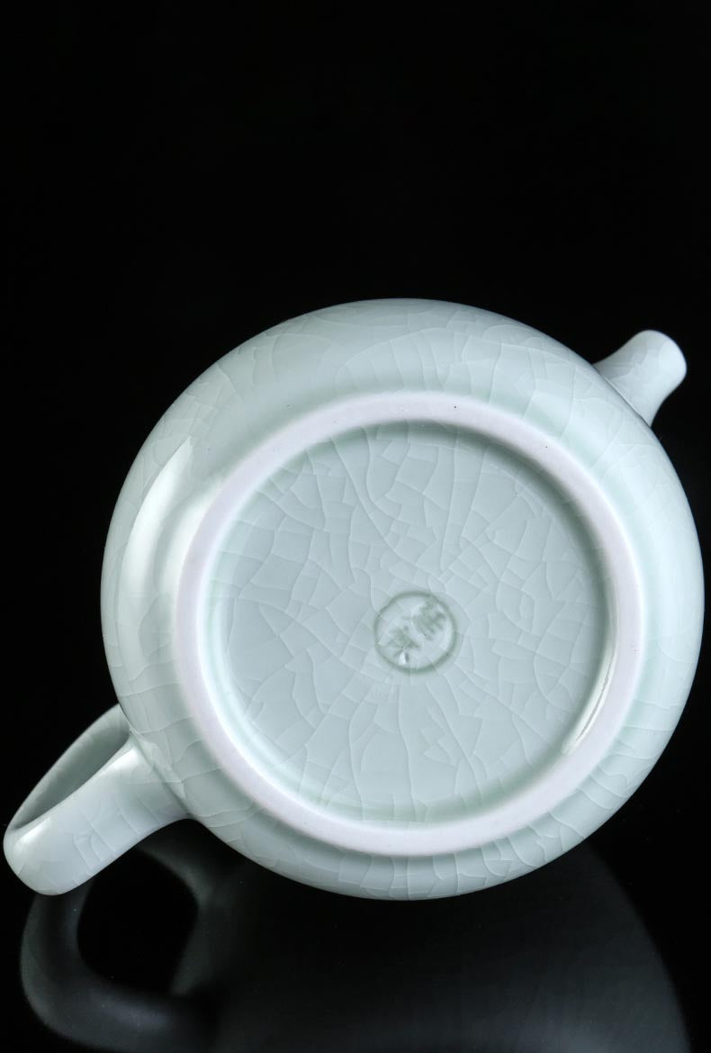 Tinghuai Ru Yao Jade-Glazed Craftsman Porcelain Teapot - Exquisite Chinese Gongfu Teaware