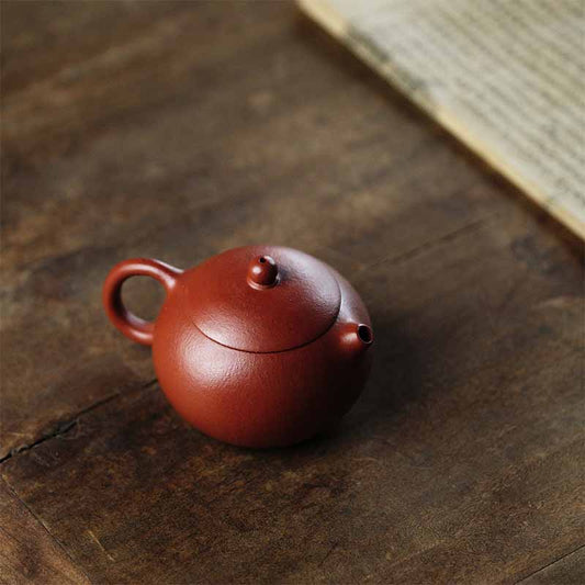 Yixing Zisha Teapot – “Xi Shi” Inverted Handle Style | Handmade in Premium Yixing Zhuni Clay (Zhao Zhuang Origin)