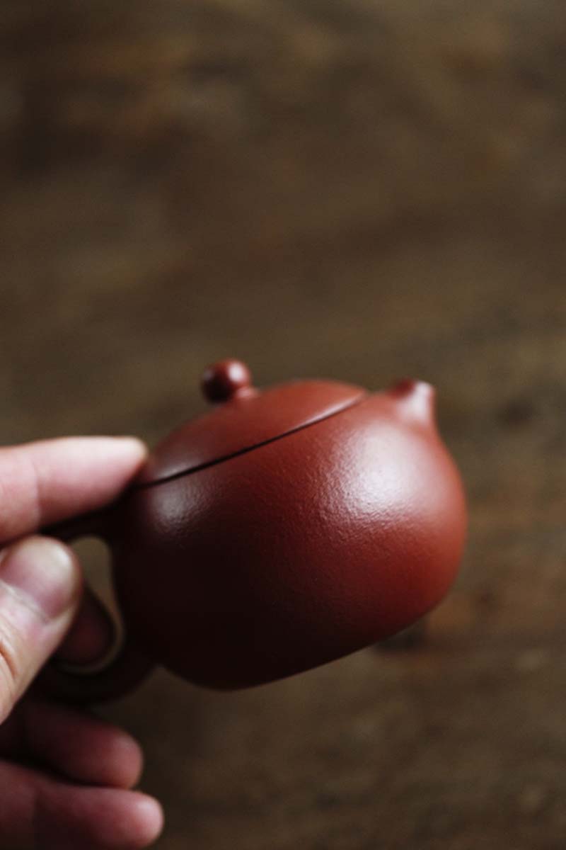 Yixing Zisha Teapot – “Xi Shi” Inverted Handle Style | Handmade in Premium Yixing Zhuni Clay (Zhao Zhuang Origin)