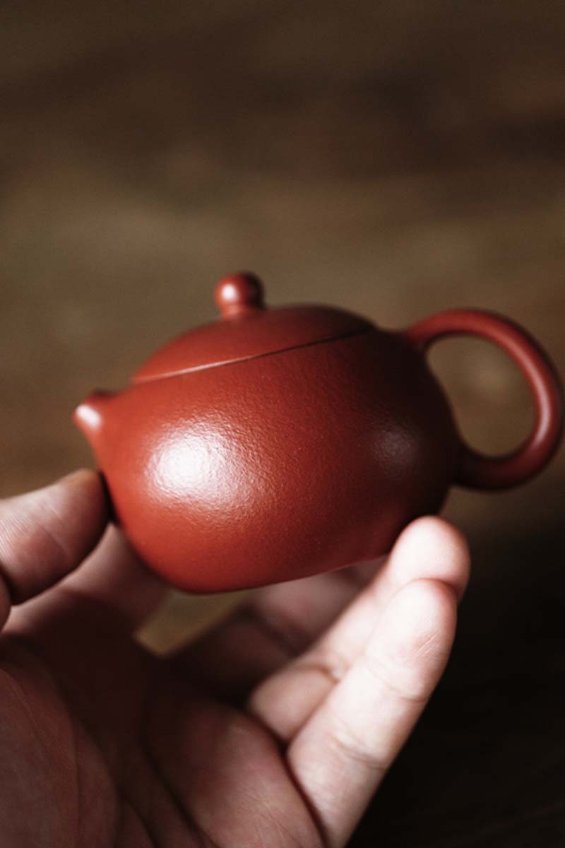 Yixing Zisha Teapot – “Xi Shi” Inverted Handle Style | Handmade in Premium Yixing Zhuni Clay (Zhao Zhuang Origin)