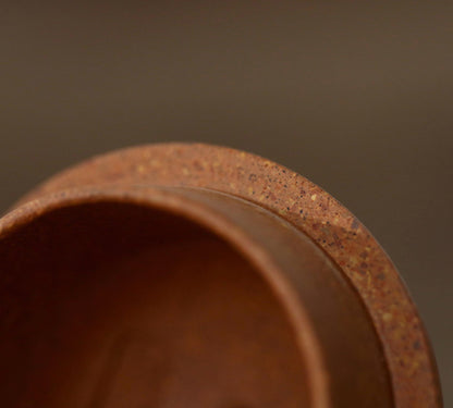 Yixing Zisha Teapot in Natural Duanni Clay - 120cc Elegant Bumpy Pomelo Design