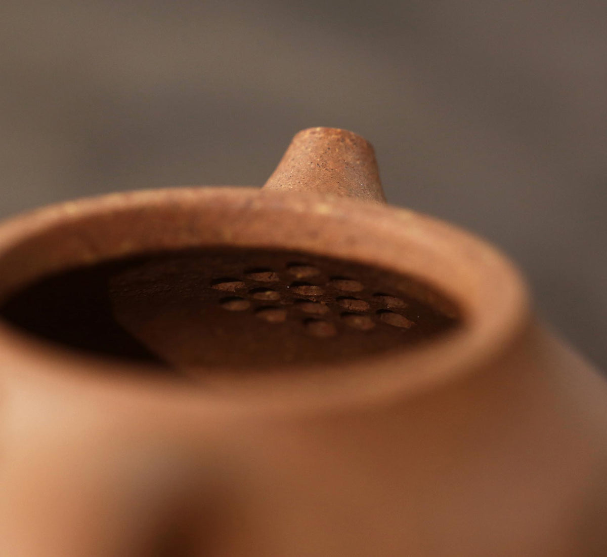 Yixing Zisha Teapot in Natural Duanni Clay - 120cc Elegant Bumpy Pomelo Design